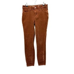 Pilcro and the Letterpress high-rise‎ skinny Tan Corduroy Trousers 27